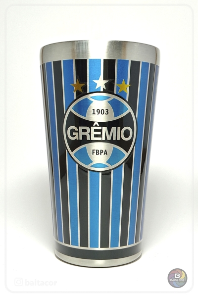 Copo térmico inox OFICIAL GRÊMIO TRICOLOR