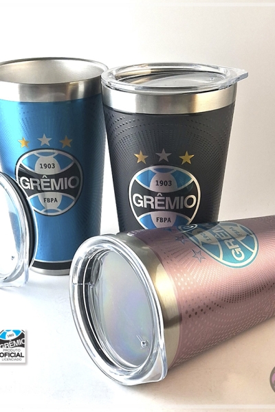 Copo térmico inox OFICIAL GRÊMIO BLACK