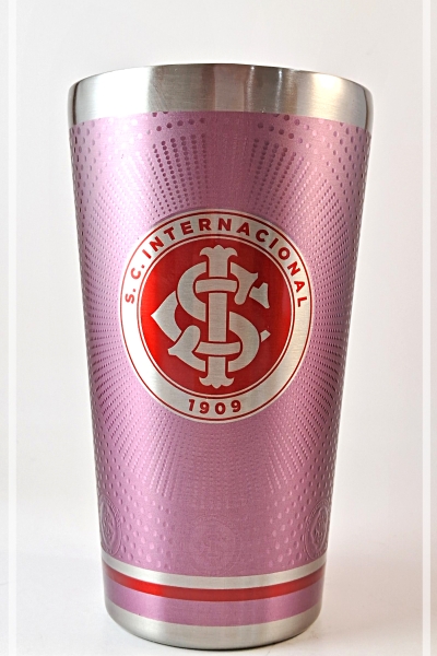 Copo térmico inox OFICIAL INTERNACIONAL ROSA