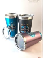Copo térmico inox OFICIAL GRÊMIO ROSA